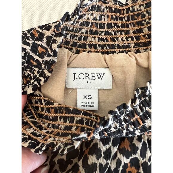 J CREW - LEOPARD PRINT MOCK NECK - SIZE S - Picture 8 of 8
